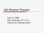 UW Physical Therapy