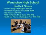 Wenatchee High School Health Fitness