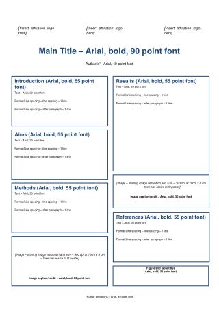 Methods (Arial, bold, 55 point font ) Text – Arial, 30 point font