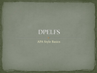 DPELFS