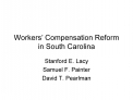 Workers Compensation Reform in South Carolina