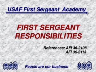 usaf first sergeant academy