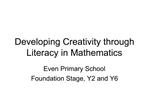 Developing Creativity through Literacy in Mathematics