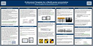 Professional Template for a 96x48 poster presentation