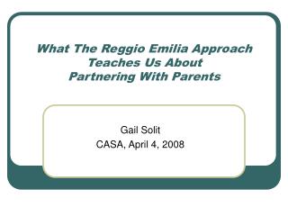 What The Reggio Emilia Approach Teaches Us About Partnering With Parents