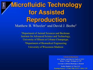 Microfluidic Technology for Assisted Reproduction