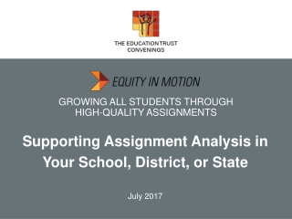 GROWING ALL STUDENTS THROUGH HIGH-QUALITY ASSIGNMENTS