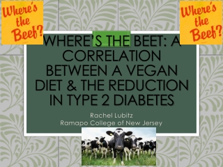 Where’s the Beet: A Correlation Between a Vegan Diet & the Reduction in Type 2 Diabetes