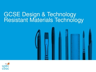 GCSE Design & Technology Resistant Materials Technology