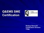 QEMS SME Certification