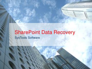 Corrupt SharePoint Database Recovery Software