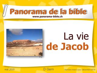 La vie de Jacob