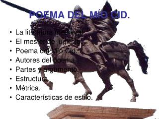 POEMA DEL MÍO CID.