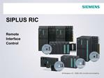 SIPLUS RIC