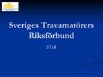 Sveriges Travamat rers Riksf rbund