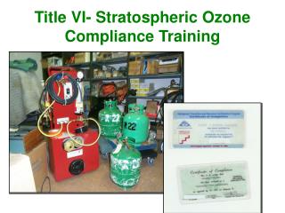 Title VI- Stratospheric Ozone Compliance Training