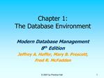 Chapter 1: The Database Environment