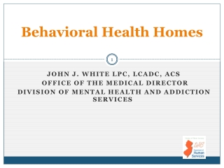 Behavioral Health Homes