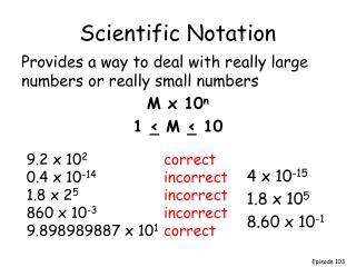 notation scientific