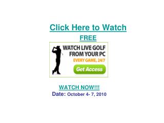 World Golf Championships-HSBC Champions PGA Tour Golf Live S
