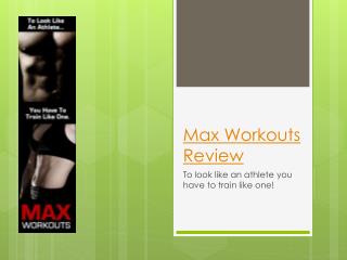 My Personal Max Workouts Review