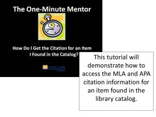 Select the CITE THIS Button