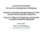 Le brevet d invention: Un outil de management strat gique S ance 8 : Le transfert inter-organisationnel : le r le fonda