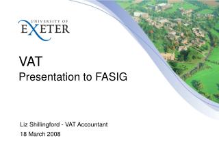 VAT Presentation to FASIG