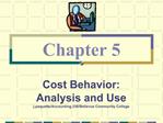 Cost Behavior: Analysis and Use j.paquette