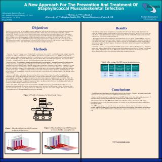 A New Approach For The Prevention And Treatment Of Staphylococcal Musculoskeletal Infection