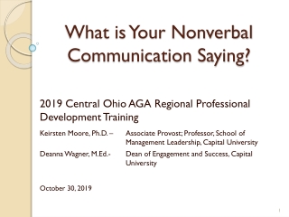 What is Your Nonverbal Communication Saying?