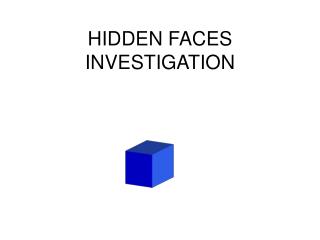 HIDDEN FACES INVESTIGATION