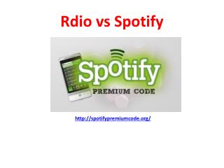 Spotify Showdown vs Rdio