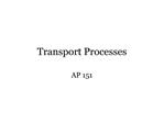 Transport Processes