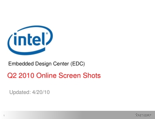 Q2 2010 Online Screen Shots