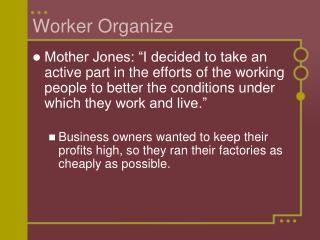 Worker Organize