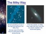 The Milky Way