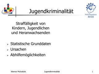 PPT - Jugendkriminalität PowerPoint Presentation, Free Download - ID ...