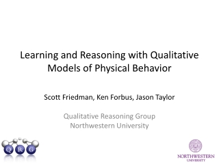 Learning and Reasoning with Qualitative Models of Physical Behavior