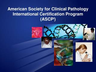 American Society for Clinical Pathology International Certification Program (ASCP i )