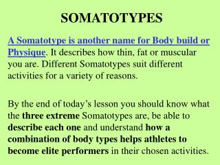 how to find out your somatotype