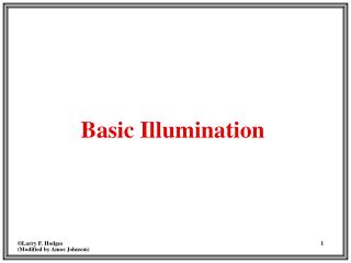Basic Illumination