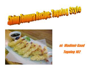 Shrimp Tempura Recipe: Tagalog Style