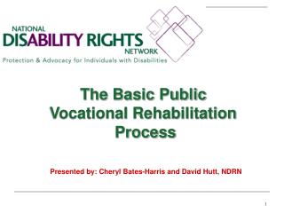 The Basic Public Vocational Rehabilitation Process