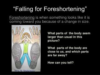 “Falling for Foreshortening”