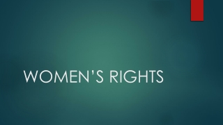 WOMEN’S RIGHTS