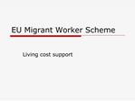 EU Migrant Worker Scheme