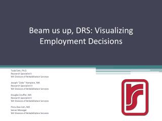 Beam us up, DRS: Visualizing Employment Decisions