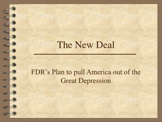 The New Deal
