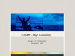 HACMP High Availability